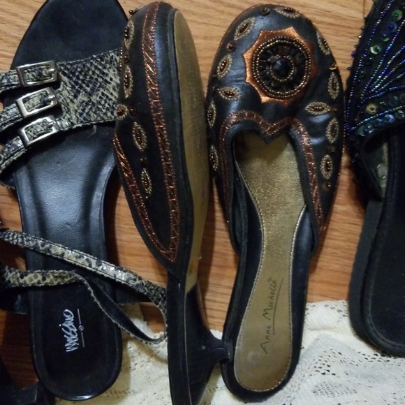 Lot of 5 pairs of Flats n Kitten Heels 8/8.5 - Picture 2 of 3
